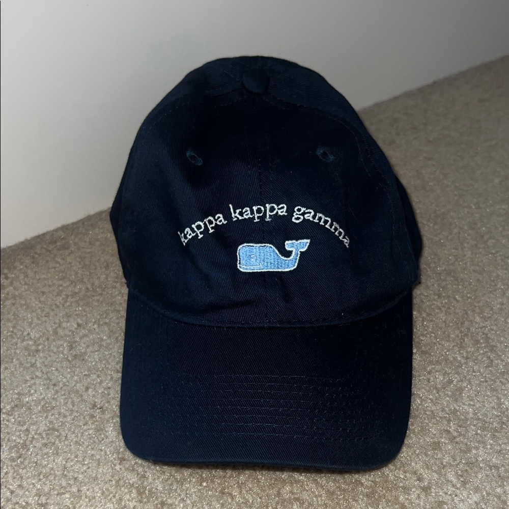 Kappa Kappa Gamma Navy Blue Cap with Embroidered Whale